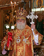 Патриаршее поздравление митрополиту Вятскому Хрисанфу с 40-летием служения в священном сане